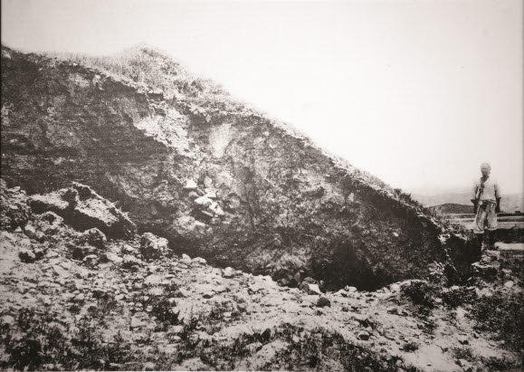 월성 성벽(1920년대)