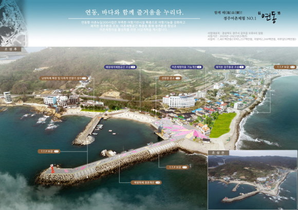 연동항 어촌뉴딜 300사업 조감도.