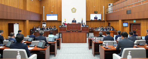 제277회 경주시의회 임시회 제1차 본회의.