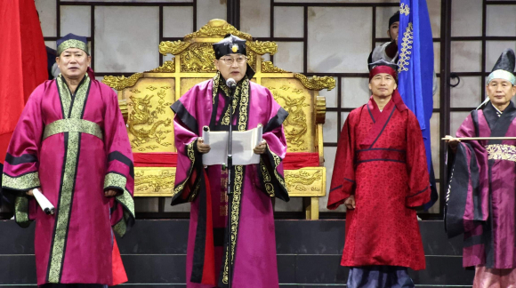 6일 신라예술제 개막식 현장.