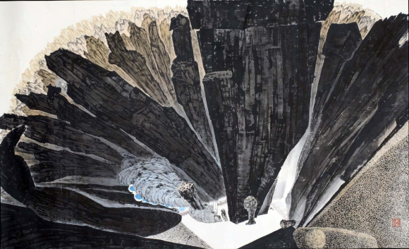 박대성, 현율, 2005, 426x248cm.
