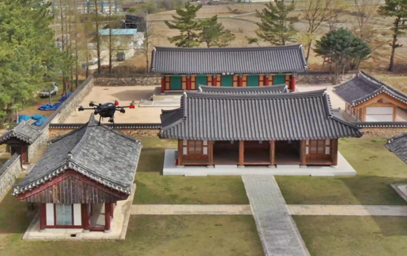 드론 활용 문화재 주변 안전 모니터링 시스템 개발 관련 자료.