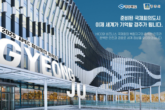 하이코 전경 APEC 정상회의 경주유치 포스터