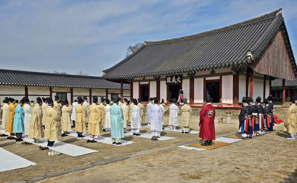 2024년 경주향교 춘계 석전대제가 지난 14일 경주향교 대성전에서 열렸다.