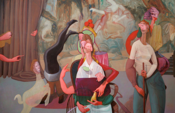 죠셉초이 작품_The Scene_Oil & acrylic on Canvas_200 x 300 cm_2025