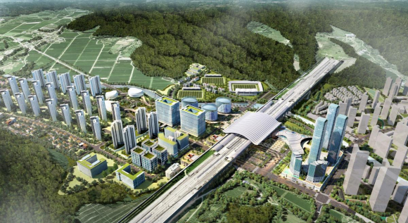 KTX 경주역 일대 역세권 지구 사업 조감도.