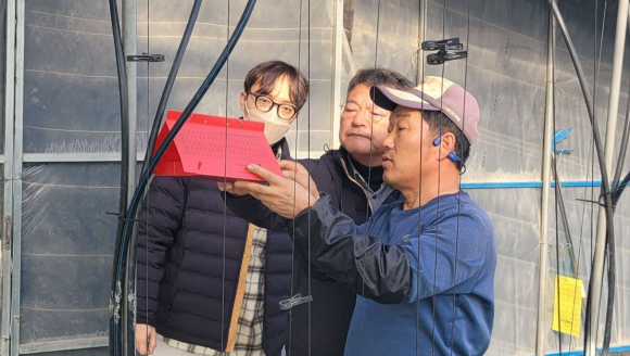 토마토뿔나방 트랩 예찰 사진.