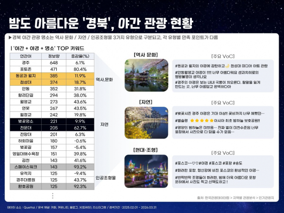 야간관광 현황
