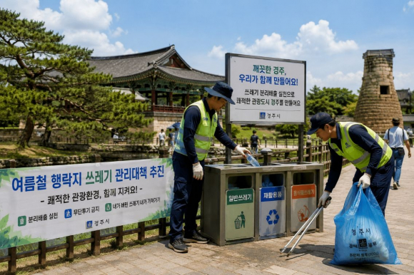 경주시가 본격적인 여름 휴가철을 맞아 관광객과 시민이 많이 찾는 행락지와 피서지를 대상으로 쓰레기 특별관리에 나선다.
