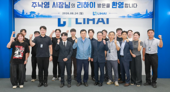 주낙영 경주시장이 (주)리하이를 방문해 기업 애로사항과 ,사업계획 청취했다.